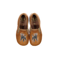 Pepe Tabacco Embroidered Slip On