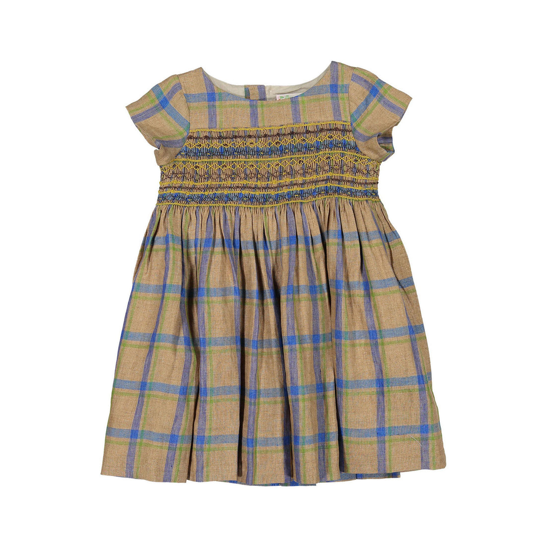 Bonpoint Nutmeg Smocked Duchesse Dress
