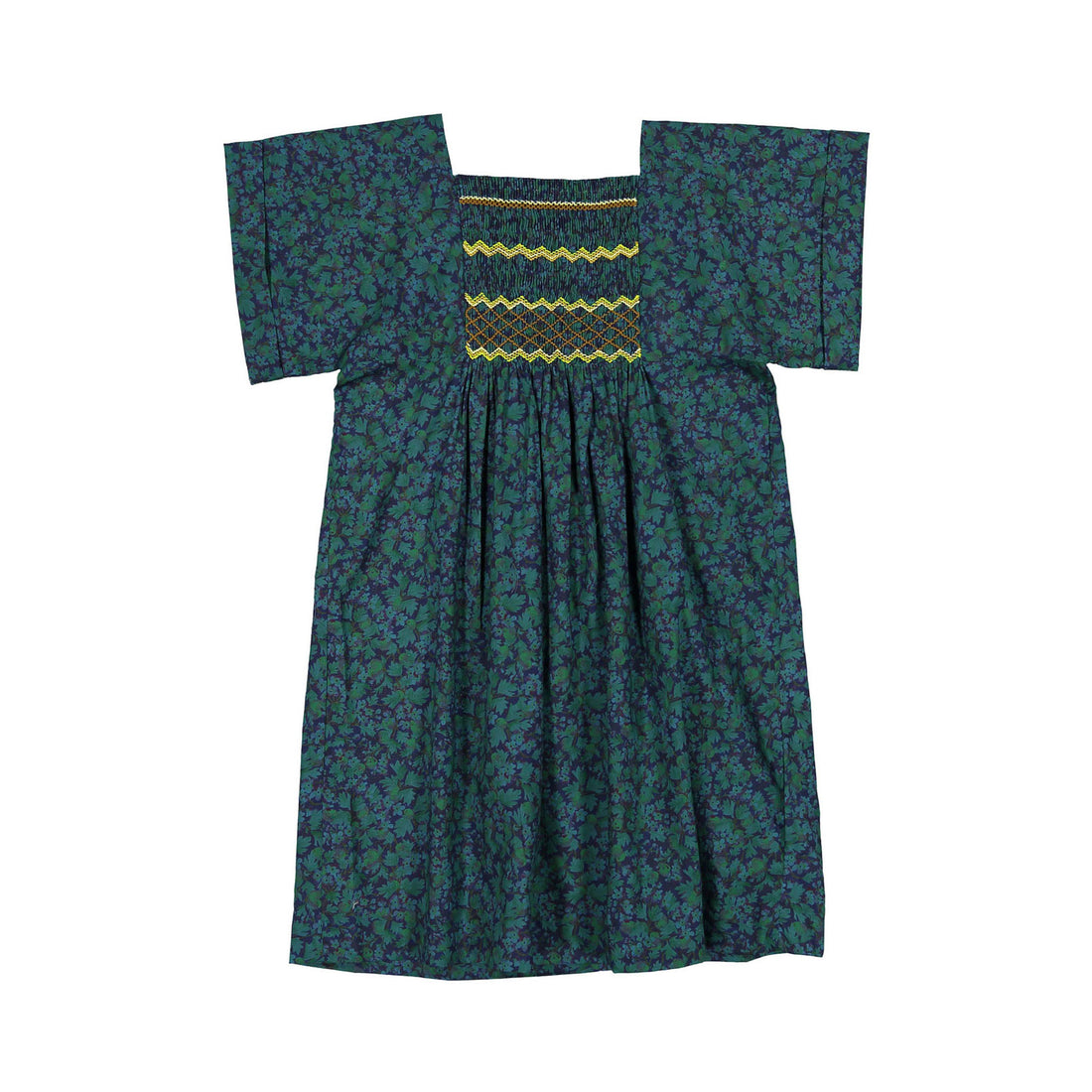 Bonpoint Ink Floral Paysanne Dress