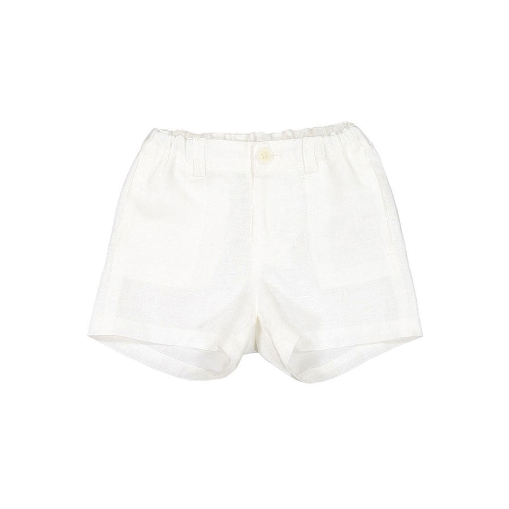 Bonpoint White Permanent Baby Shorts
