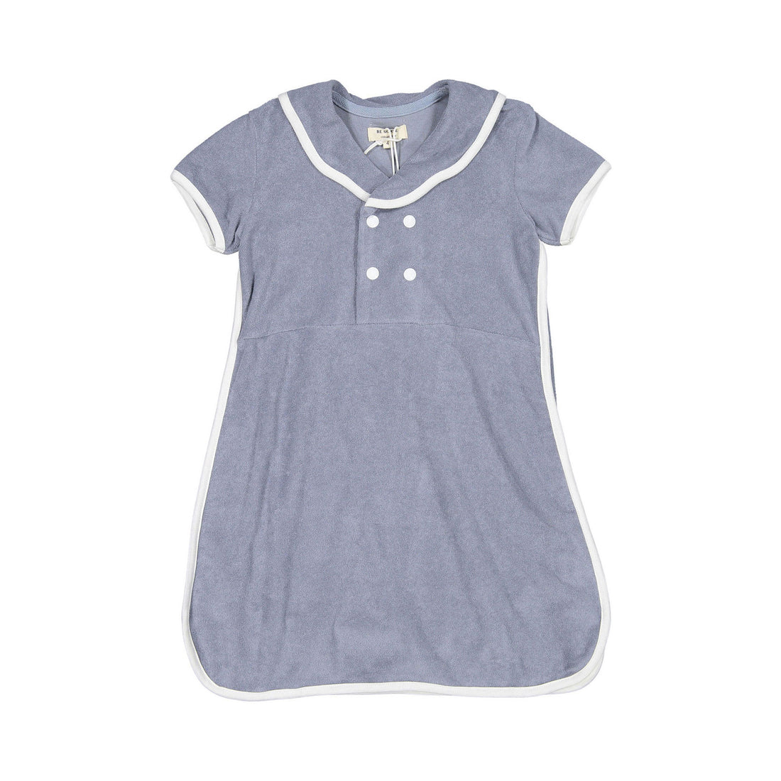 Resorte Blue Terry Short Sleeve Dress