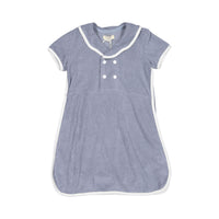 Resorte Blue Terry Short Sleeve Dress