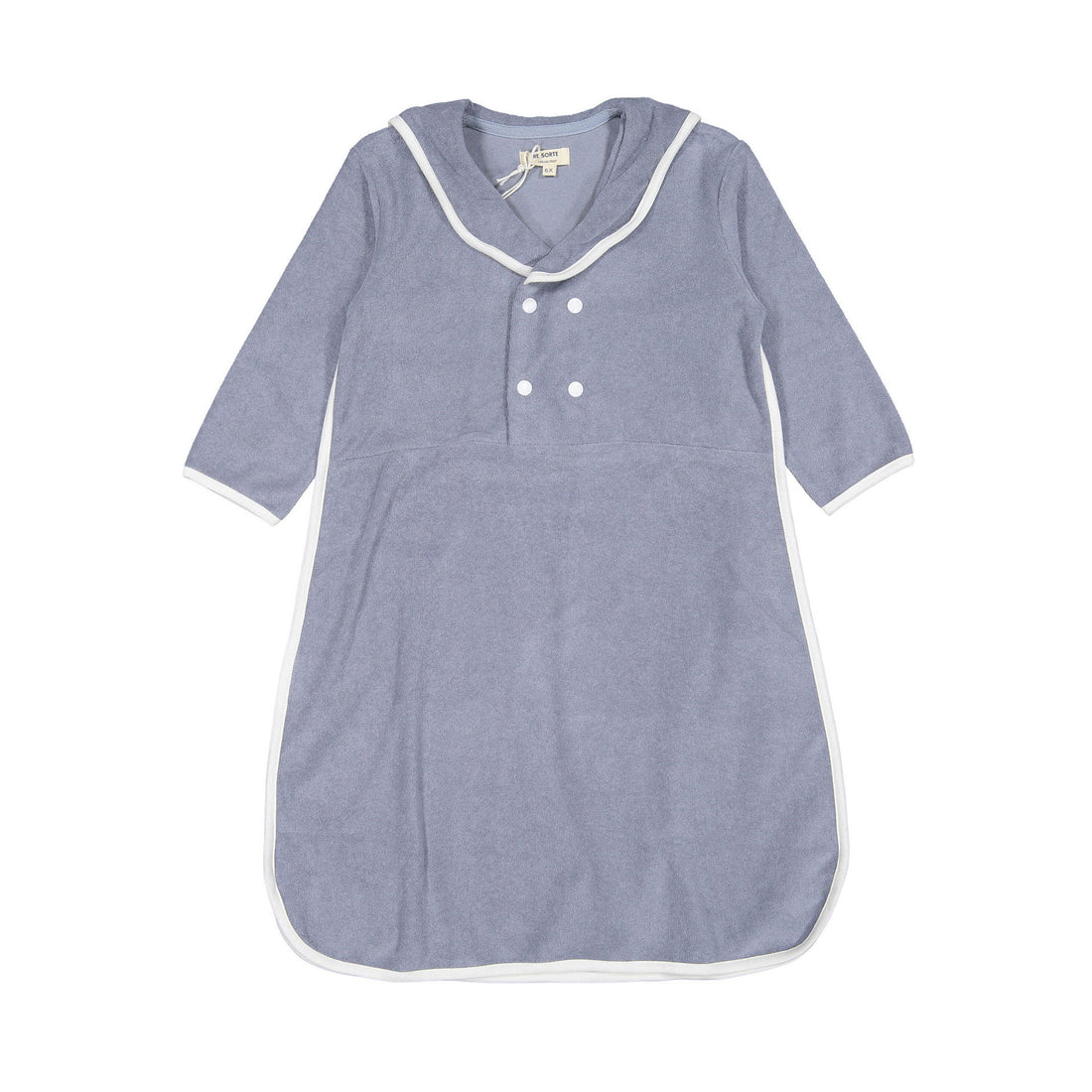 Resorte Blue Terry 3/4 Sleeve Dress