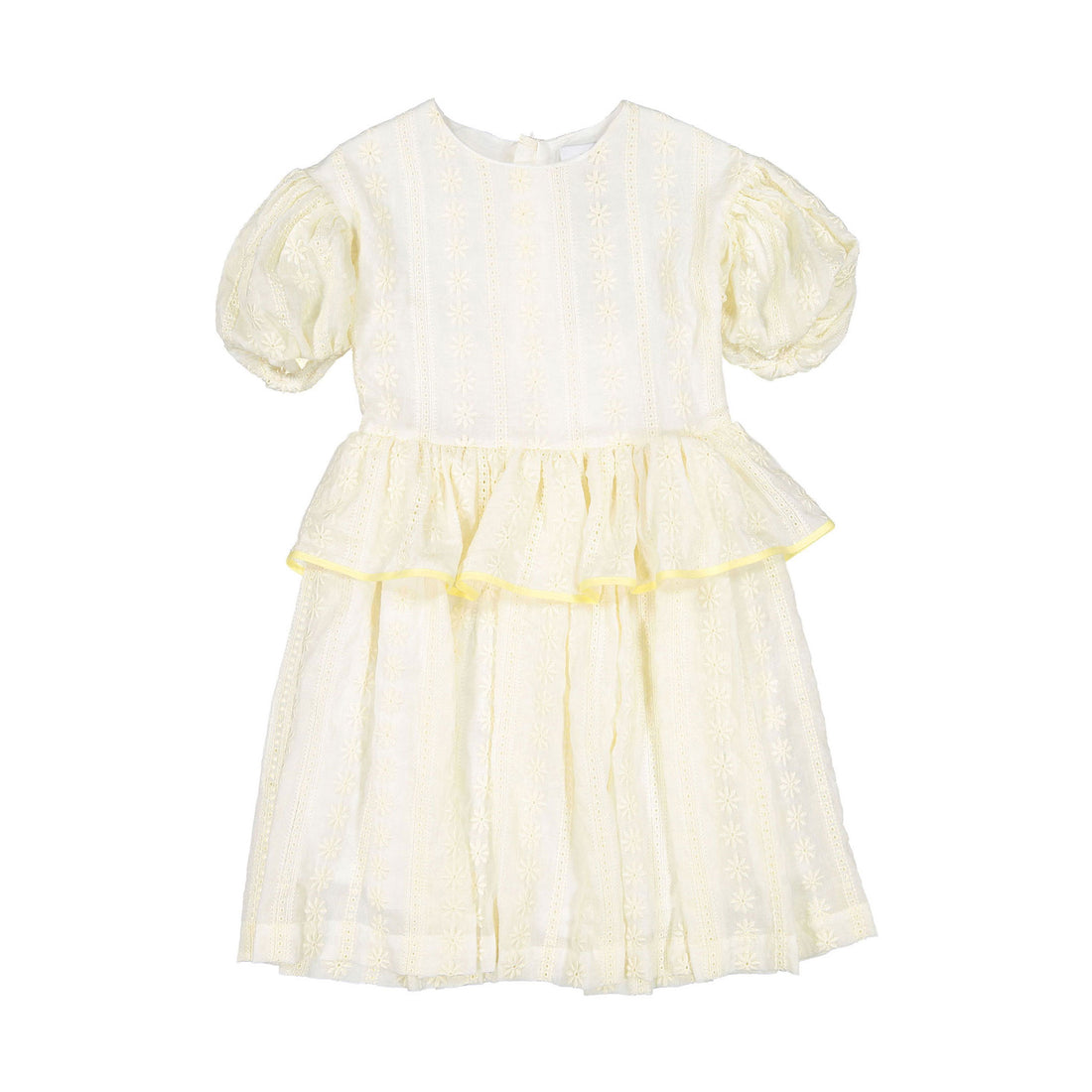 The Middle Daughter Embroidered Butter Flower Pep Talk Dress
