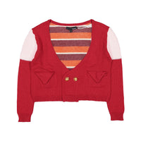 Ligne Noire Red Buttons Cardigan