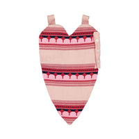 Ligne Noire Red Jacquard Heart Bag