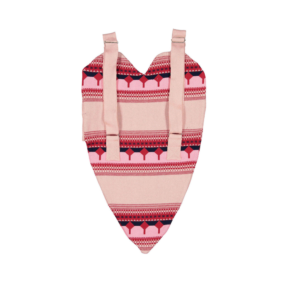 Ligne Noire Red Jacquard Heart Bag