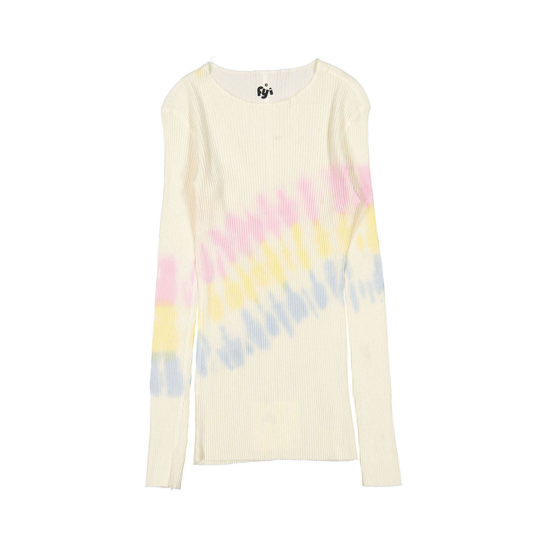 FYI  Off White Rainbow Tie Dye Tee