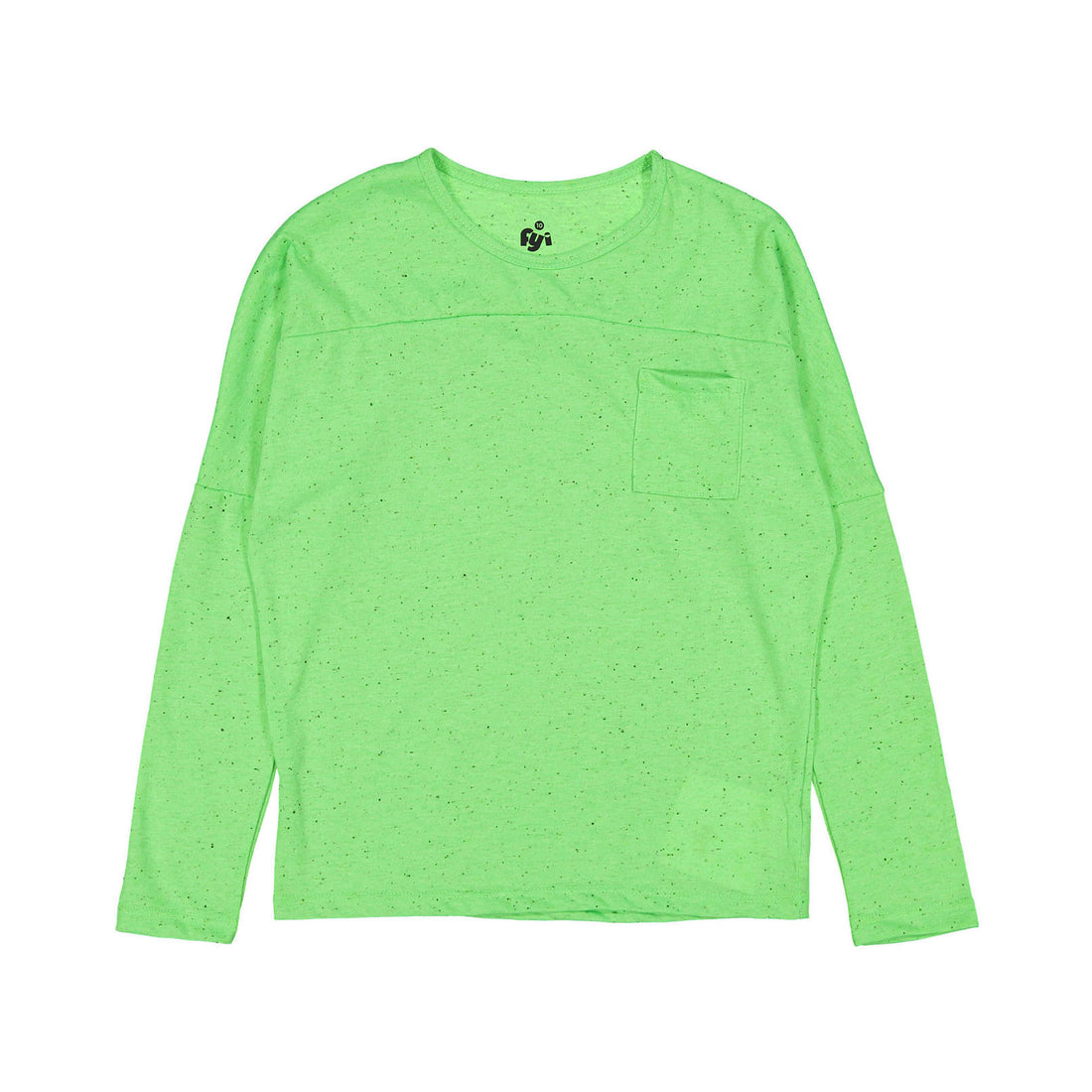 FYI  Neon Green Confetti Tee