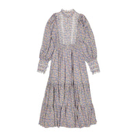by Timo Blue Garden Cotton Slub Maxi Dress