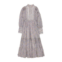by Timo Blue Garden Cotton Slub Maxi Dress