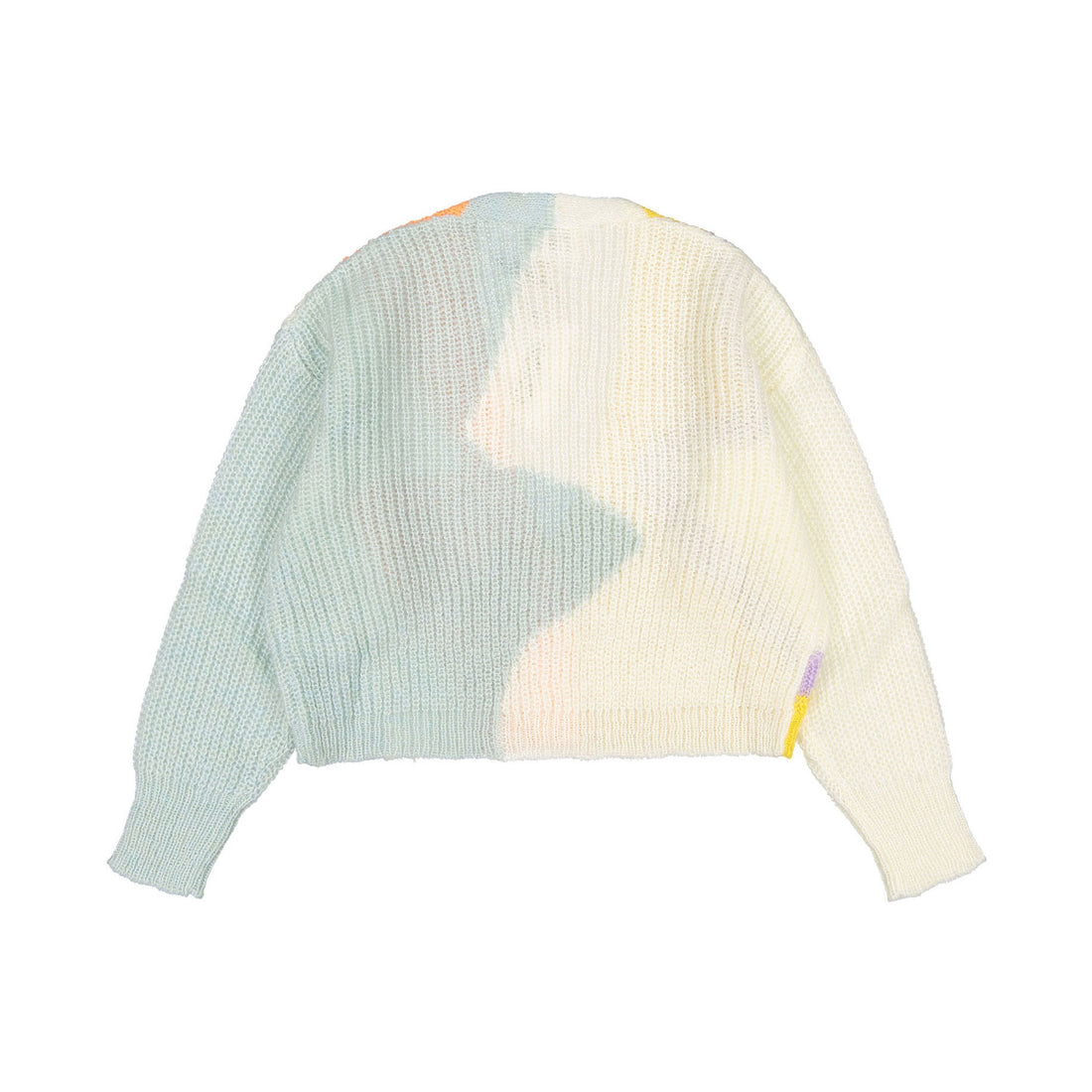Indee Cream Graffic Mohair Knit Cardigan