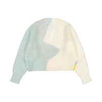 Indee Cream Graffic Mohair Knit Cardigan