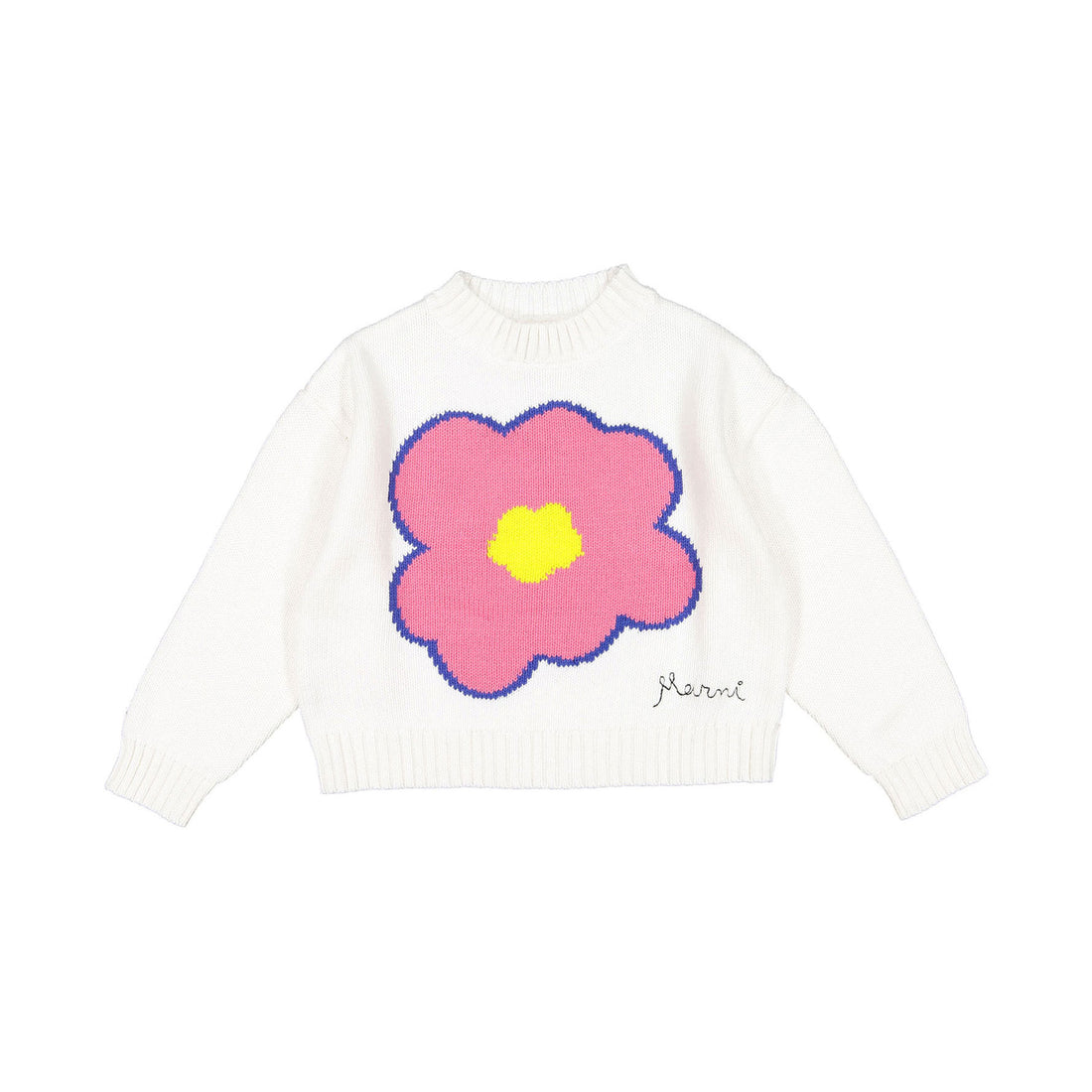 Marni Flower Inlay Cotton Cardigan