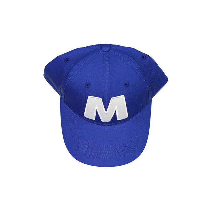 Marni "M" Blue Cotton Gabardine Baseball Cap