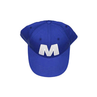 Marni "M" Blue Cotton Gabardine Baseball Cap