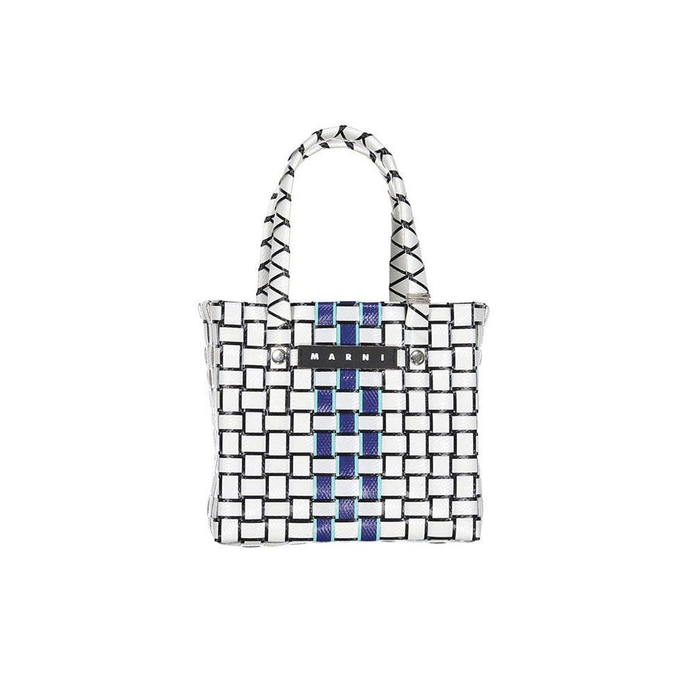 Marni Multi-Colour Bag in White with Logo