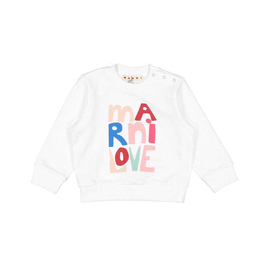 Marni White Marni Love Baby Sweatshirt