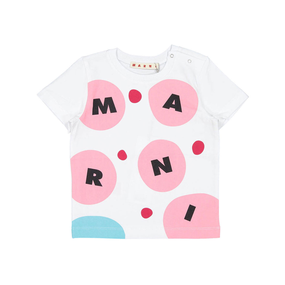 Marni Logo Dots Stretch Cotton Jersey T-Shirt