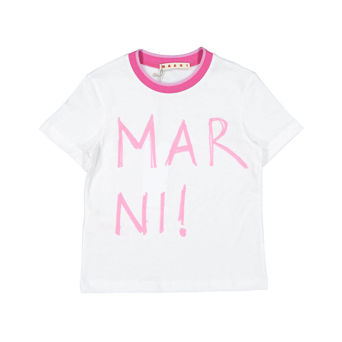 Marni Graffiti-Styled Logo Cotton Jersey T-Shirt