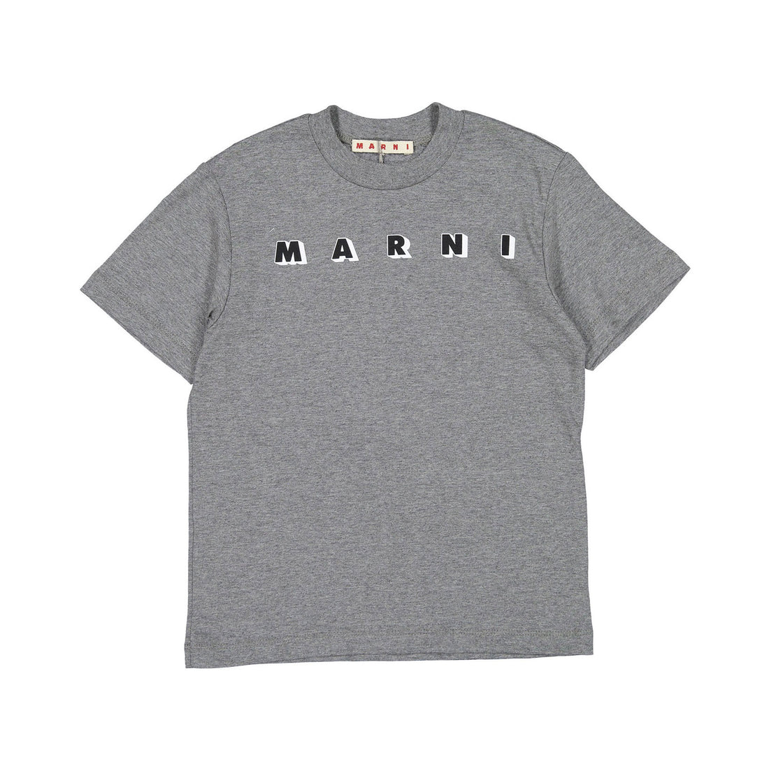 Marni Logo Grey Cotton Jersey T-Shirt