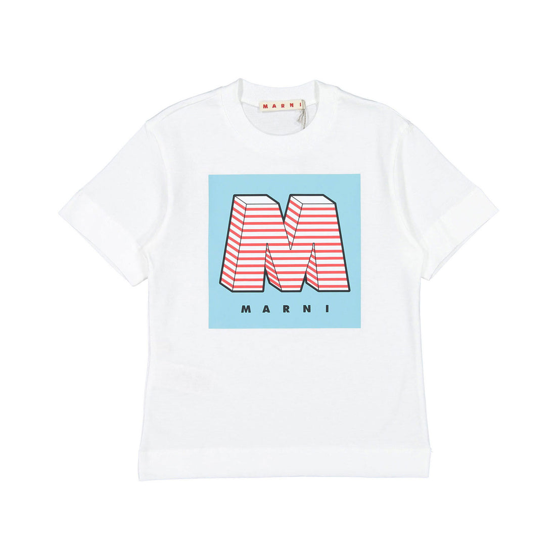 Marni "M" Pink Cotton Jersey T-Shirt