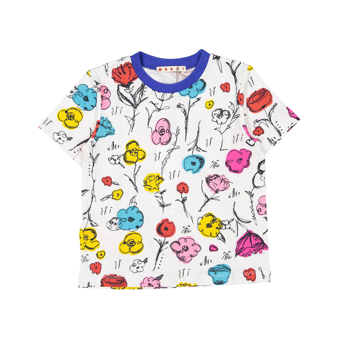 Marni Prato Print Stretch Cotton Jersey T-Shirt