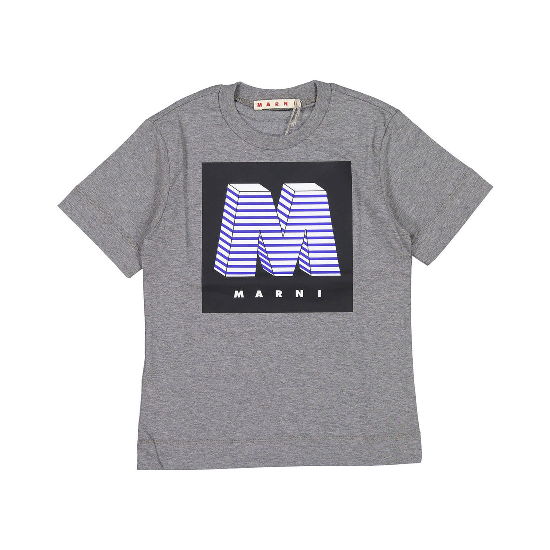 Marni "M" Grey Cotton Jersey T-Shirt