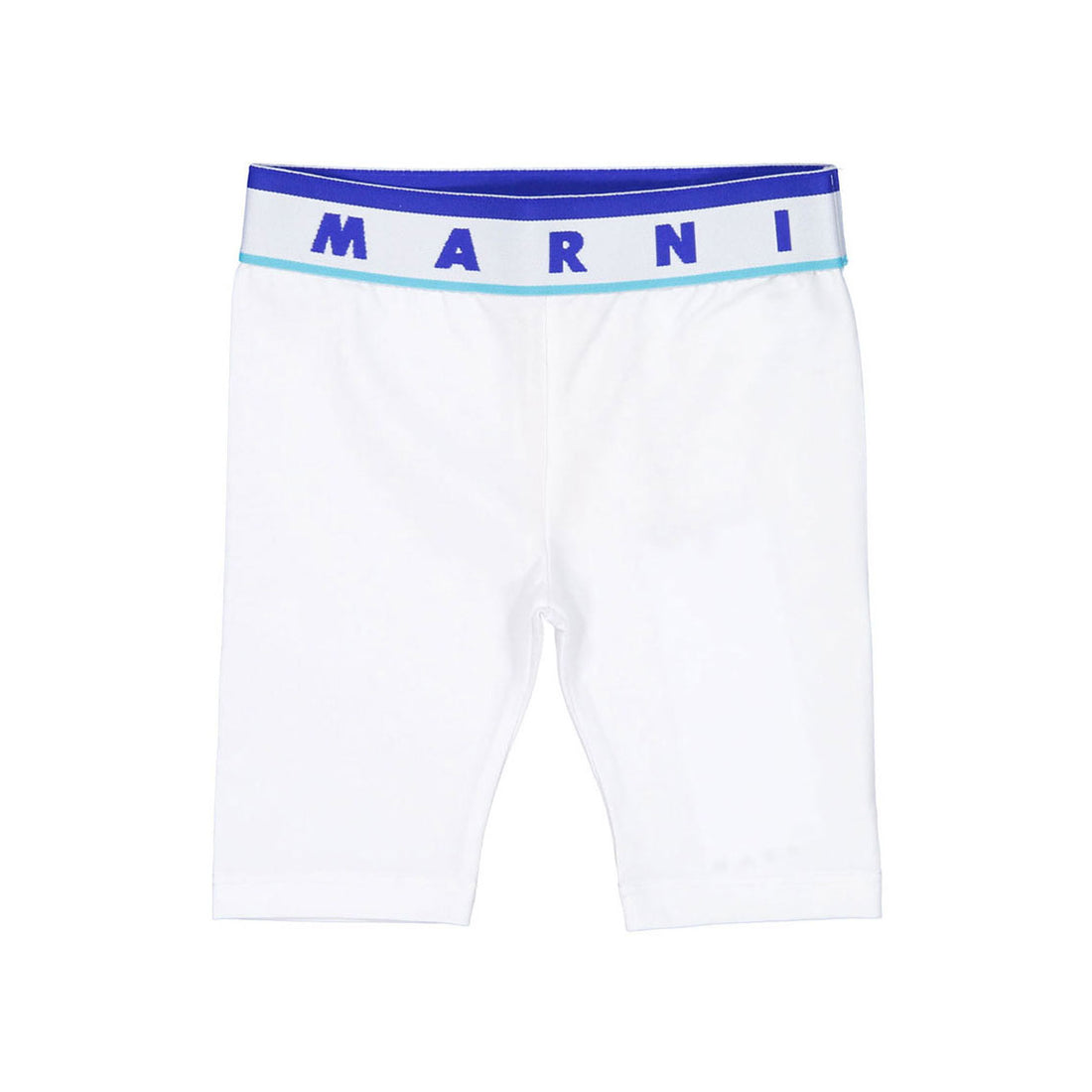 Marni Logo White Stretch Jersey Leggings