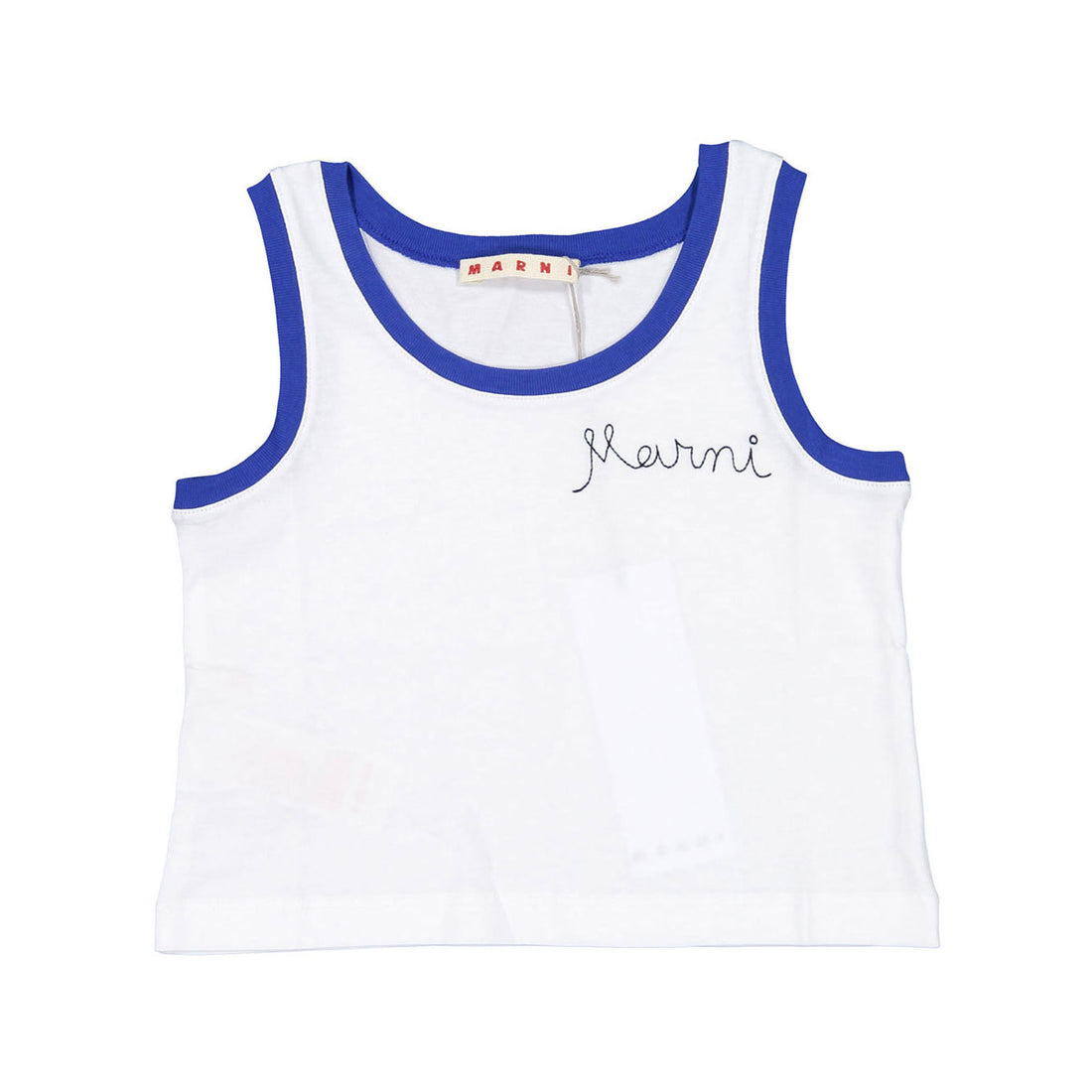 Marni Blue Trimmed Tank