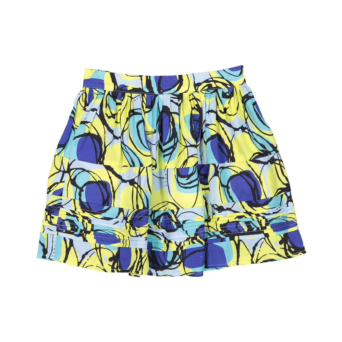 Marni Prato Print Cotton Poplin Skirt