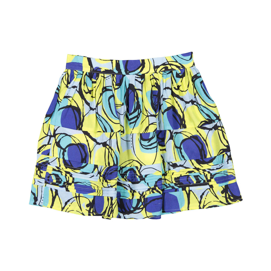 Marni Prato Print Cotton Poplin Skirt