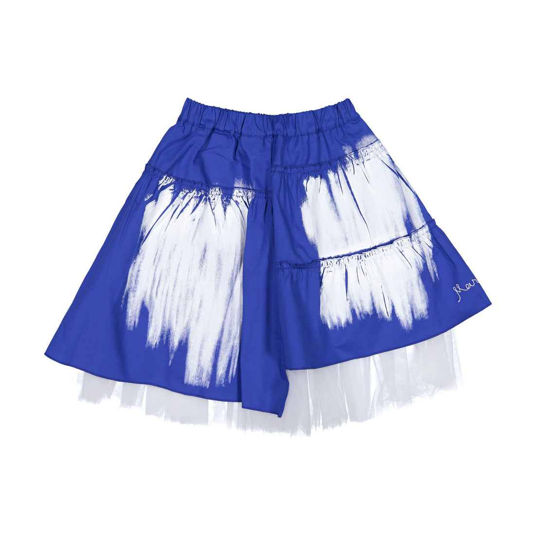 Marni Cotton Gabardine And Tulle Skirt