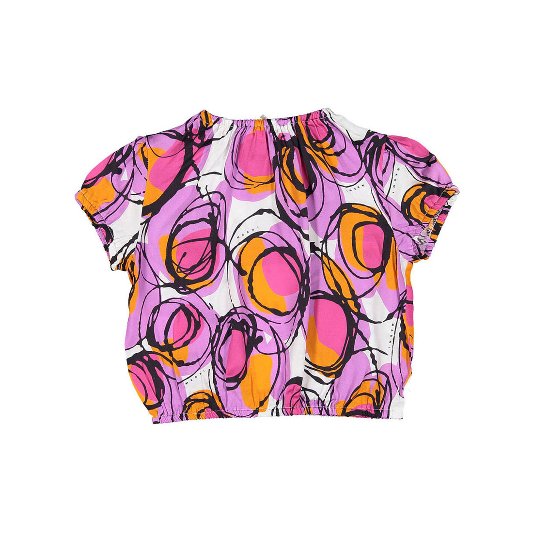 Marni Bubble Print Viscose Satin Shirt