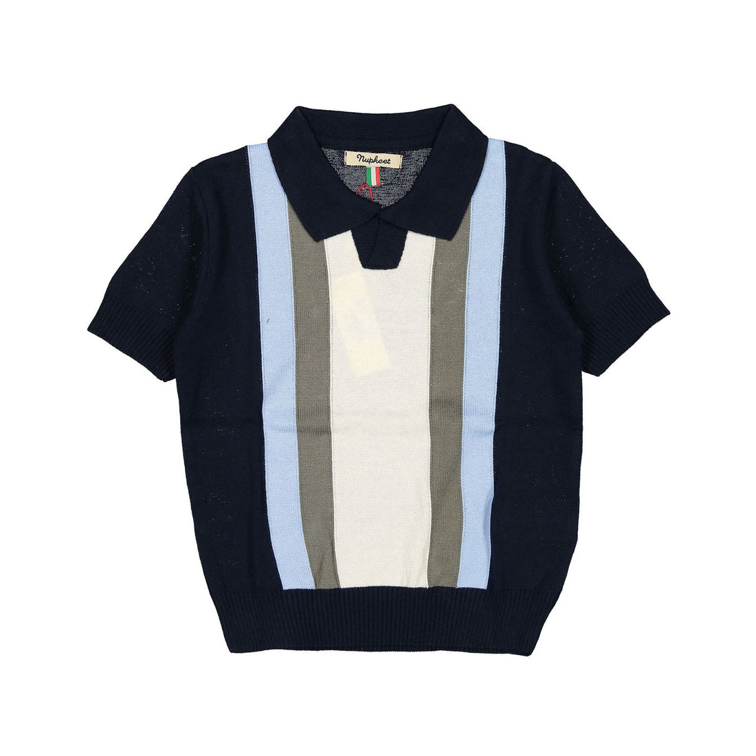 Nupkeet Navy Knit Polo