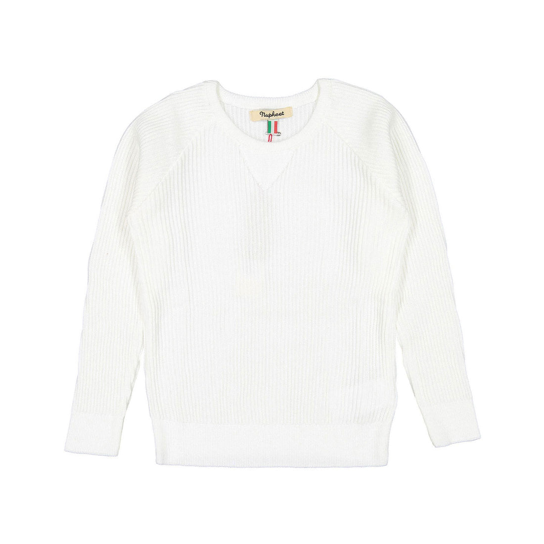 Nupkeet White Fishermans Pullover