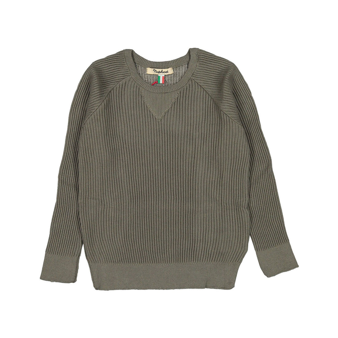 Nupkeet Olive Fishermans Pullover