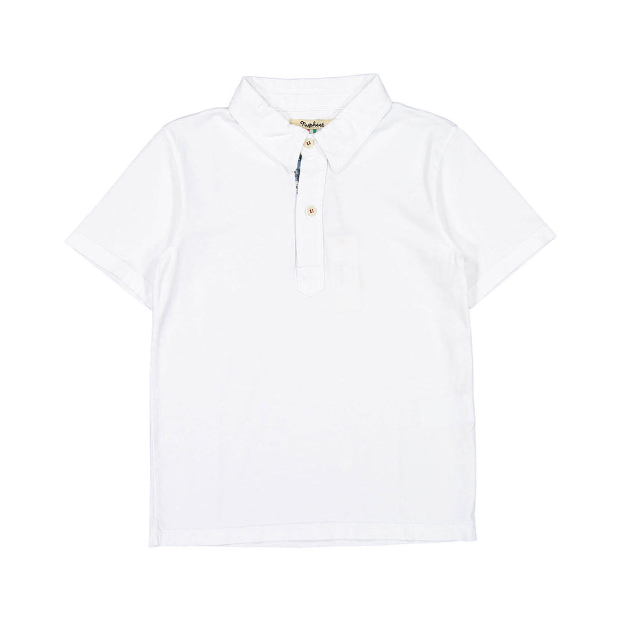 Nupkeet White Pocket Polo