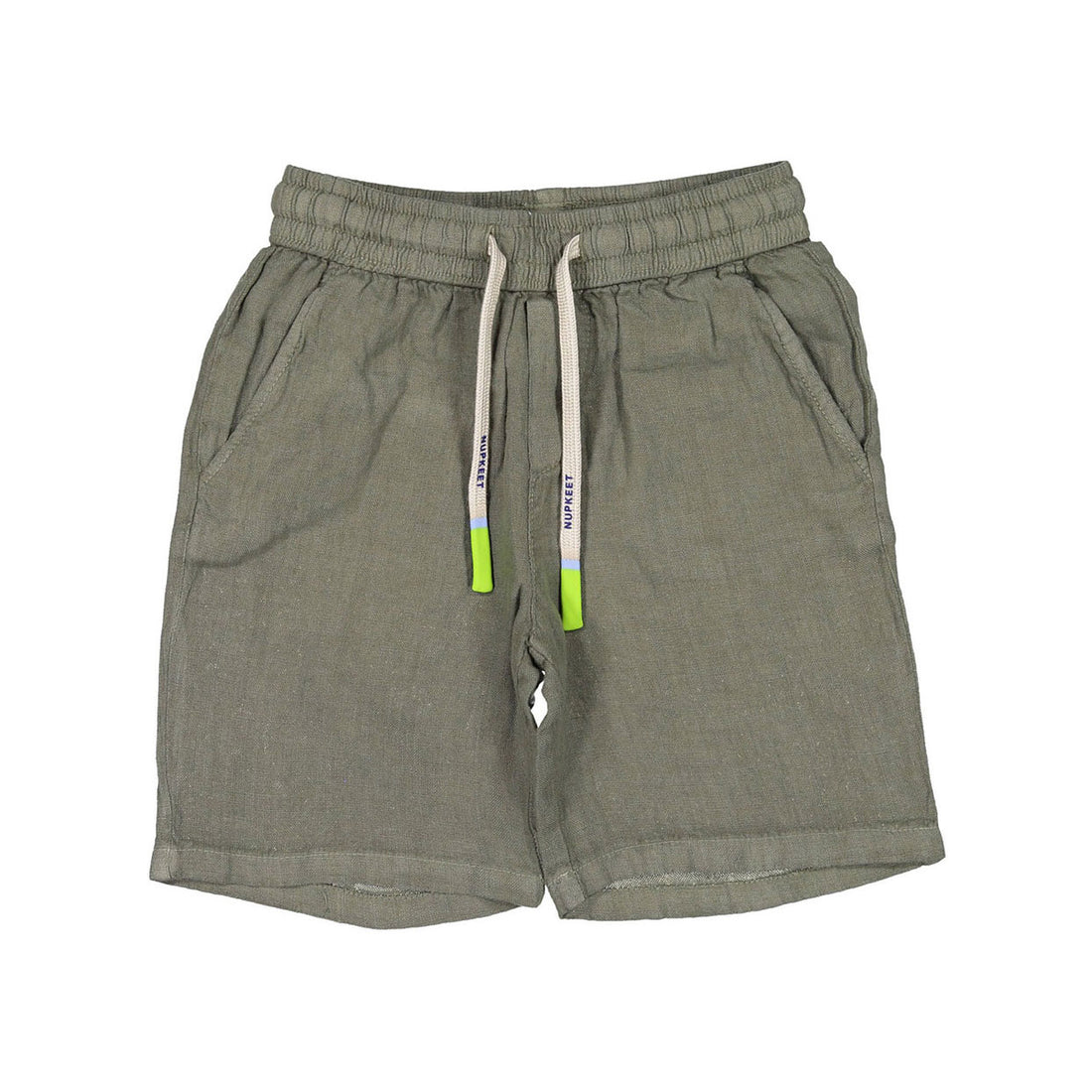Nupkeet Olive Bermuda Pocket Shorts