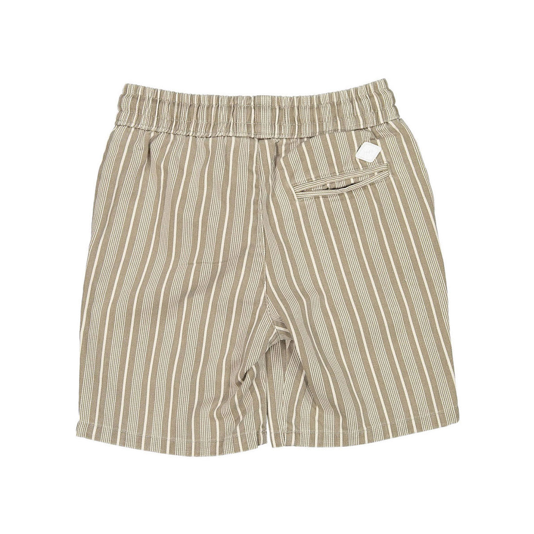 Nupkeet Tan Stripe Bermuda Pocket Shorts