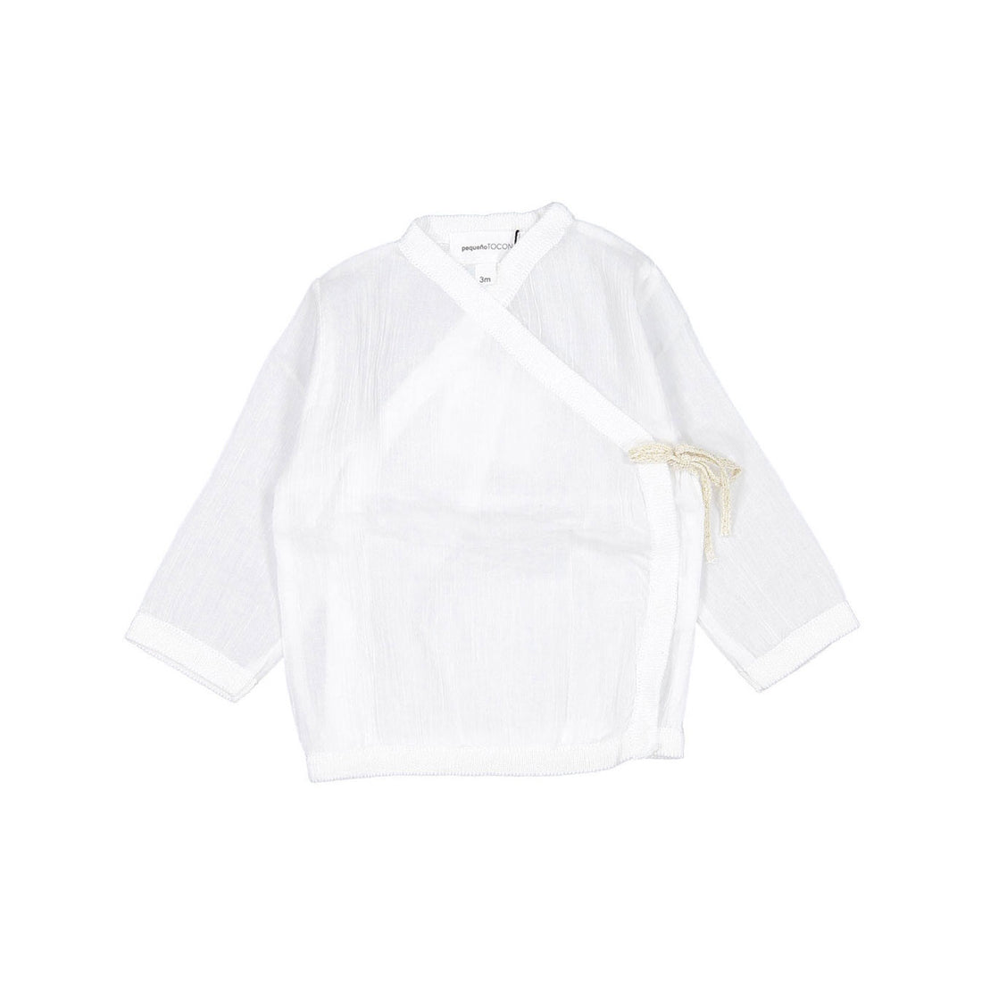 Pequeno TOCON White Baby Wrap Blouse
