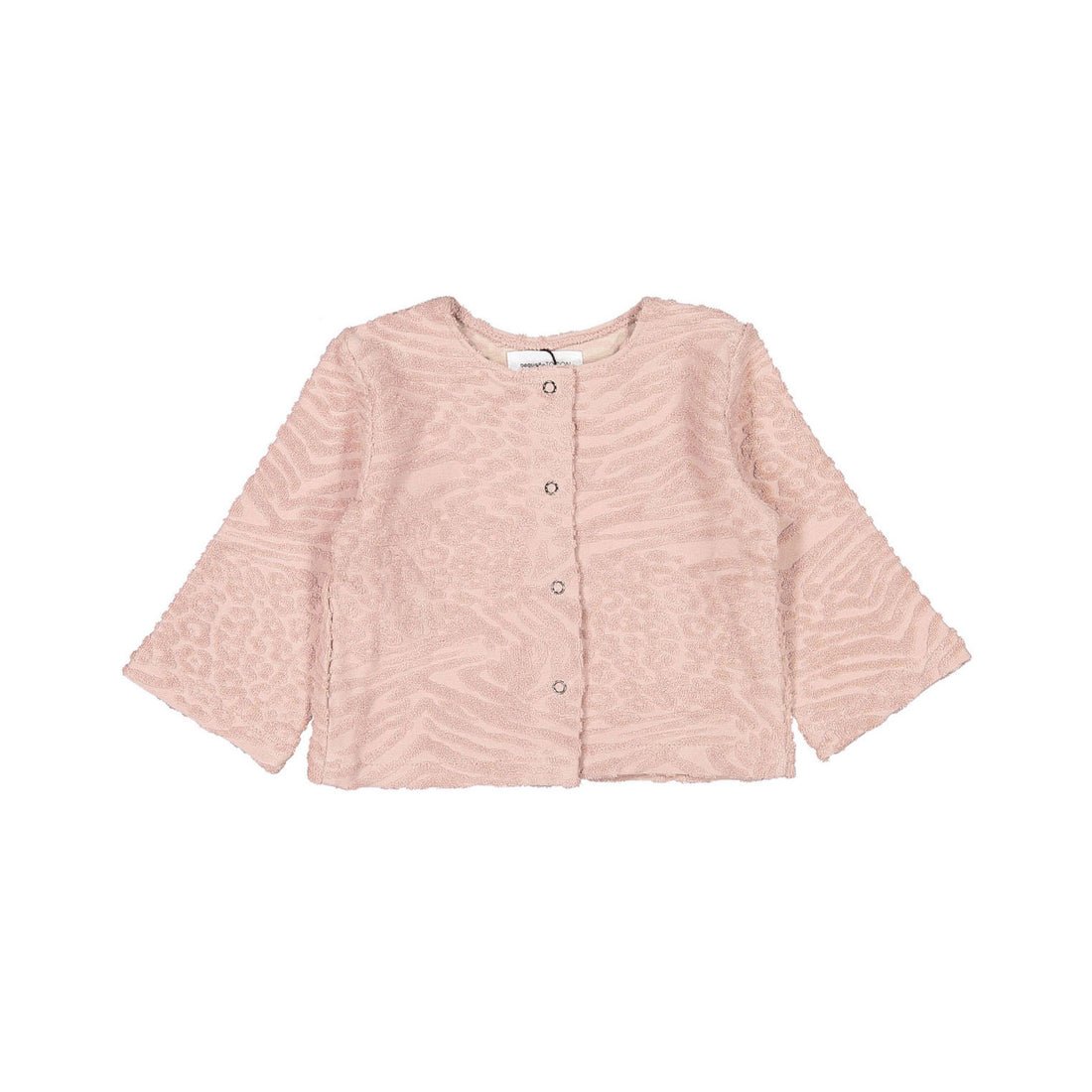 Pequeno TOCON Pink Baby Cardigan Jackard