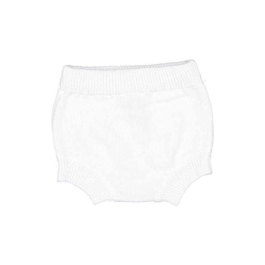 Pequeno TOCON White Baby Knit Bloomer