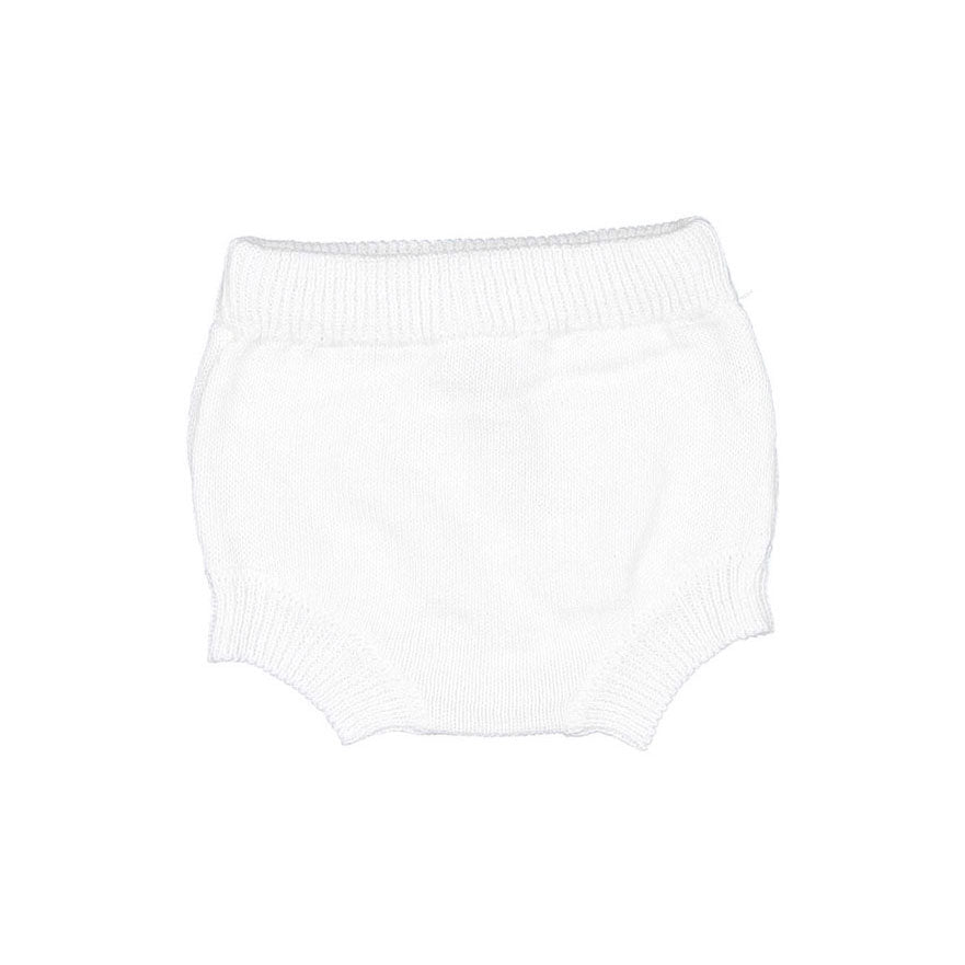 Pequeno TOCON White Baby Knit Bloomer