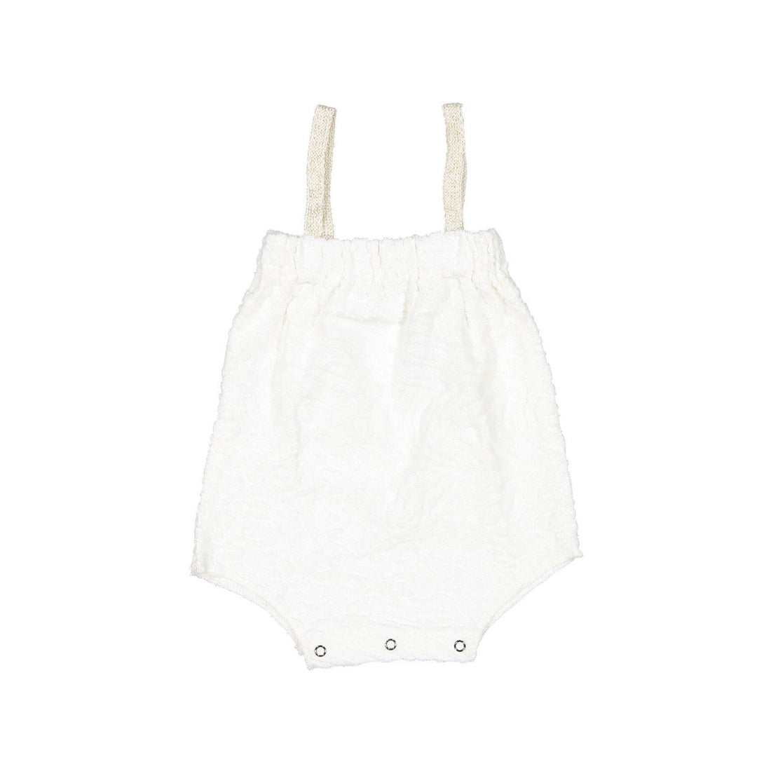 Pequeno TOCON Natural Jackard Baby One Piece