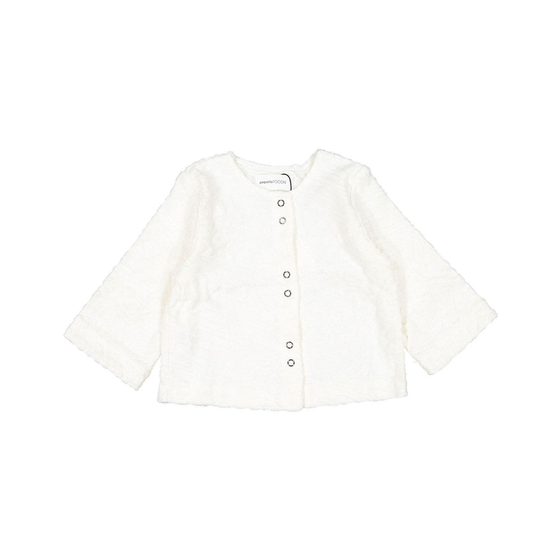 Pequeno TOCON Natural Baby Cardigan Jackard