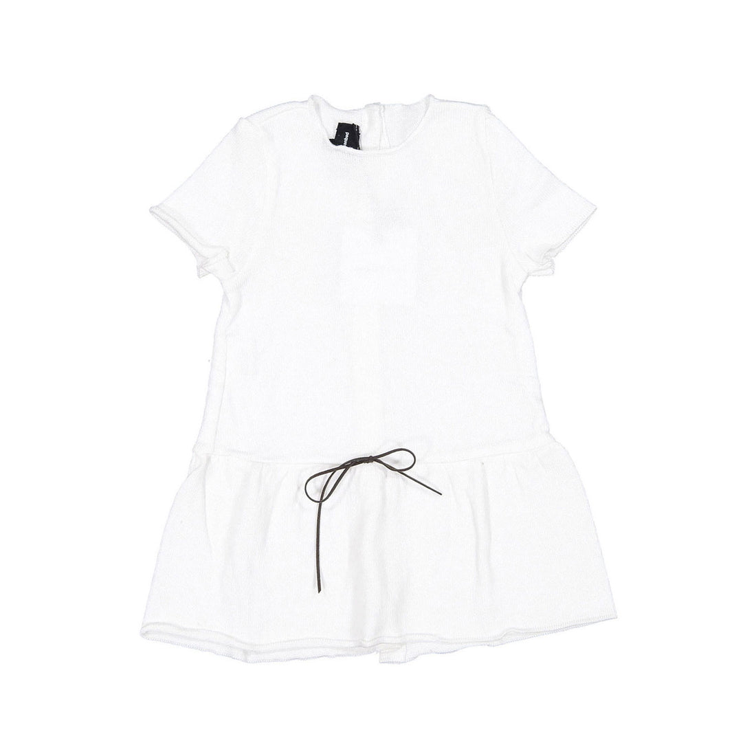 Pequeno TOCON White Baby Knit Short Sleeve Dress
