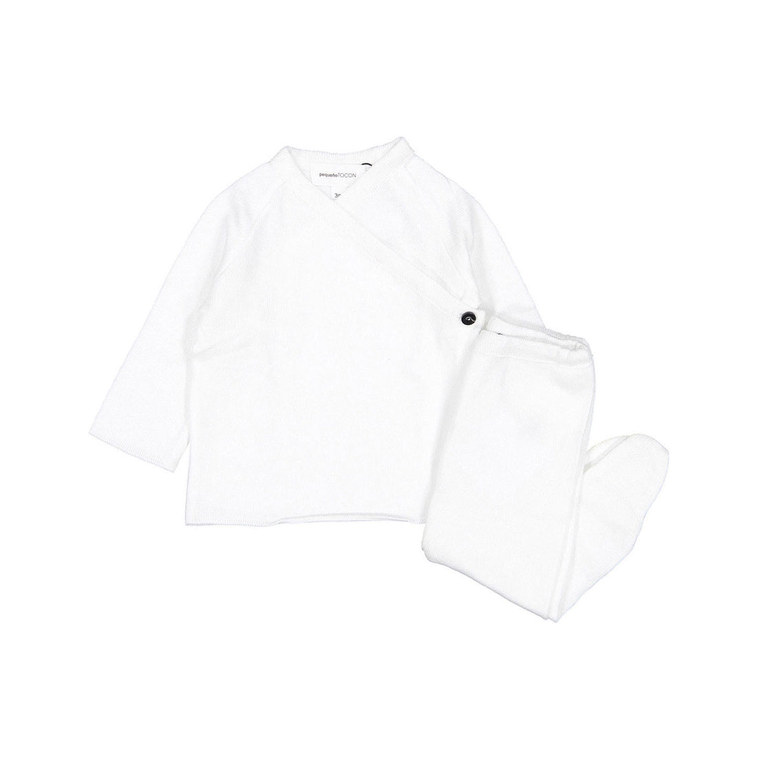 Pequeno TOCON White Baby Pants With Feet