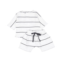 Pequeno TOCON Grey Stripes Loose Shorts