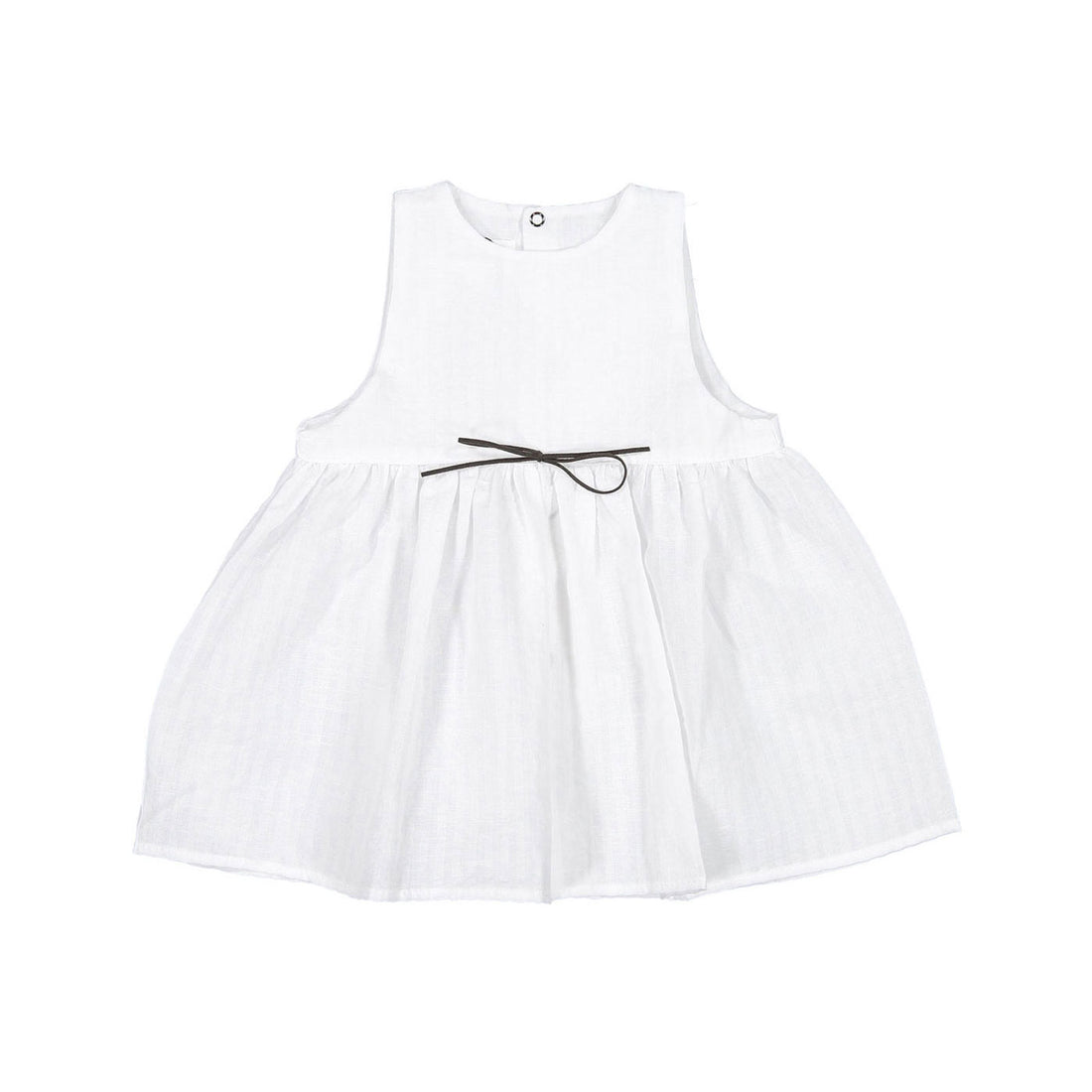 Pequeno TOCON White Plain Baby Dress